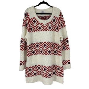 Monroe and Main Size 3X Plus Women Tunic Sweater Ethnic Tribal 3753 washable